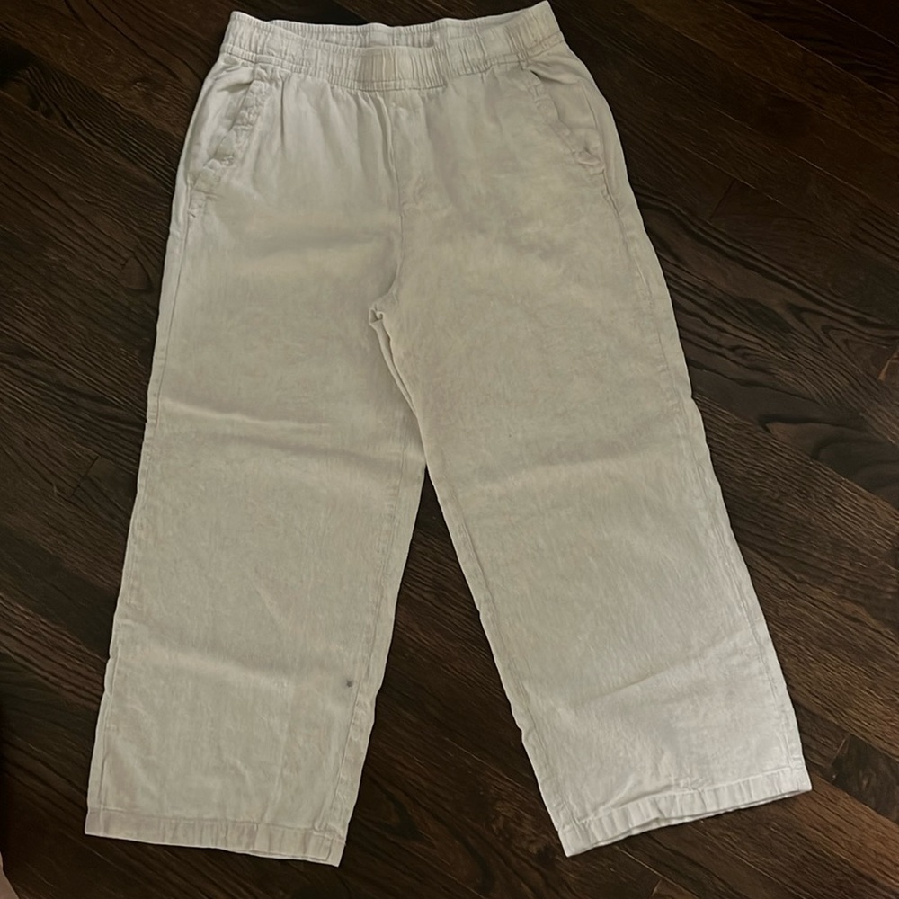 Beige Linen Old Navy pants